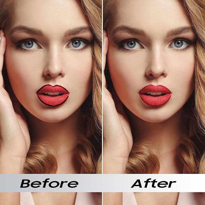 Lip Liner Stain Peel off - Waterproof & Long Lasting Peel Lip Stain Non-Stick Cup, Enhancing Complexion & Nourishing for All Skin Types, Create A Natural Lip Color (Rose, 1 Count)-Velvo Beauty