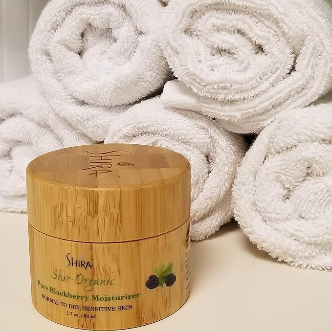 Shir-Organic Pure Blackberry Moisturizer Helps Fight Against Free Radicals Smooth Even Texture Regenerates the Skin for Normal to Dry & Sensitive Skin Type(50ml)-Velvo Beauty