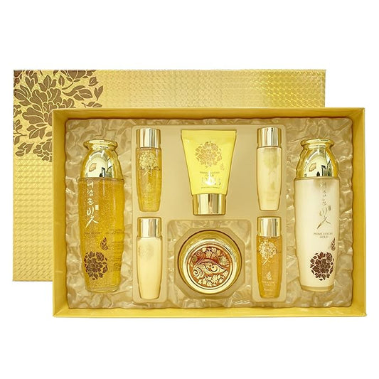 YEDAM YUN BIT Prime Luxury Gold Women Skin Care Set With Skin, Emulsion, Cream, BB Cream,Wrinkle Care Nourishing And Moisturizing, Calming Korea Cosmetics-Velvo Beauty