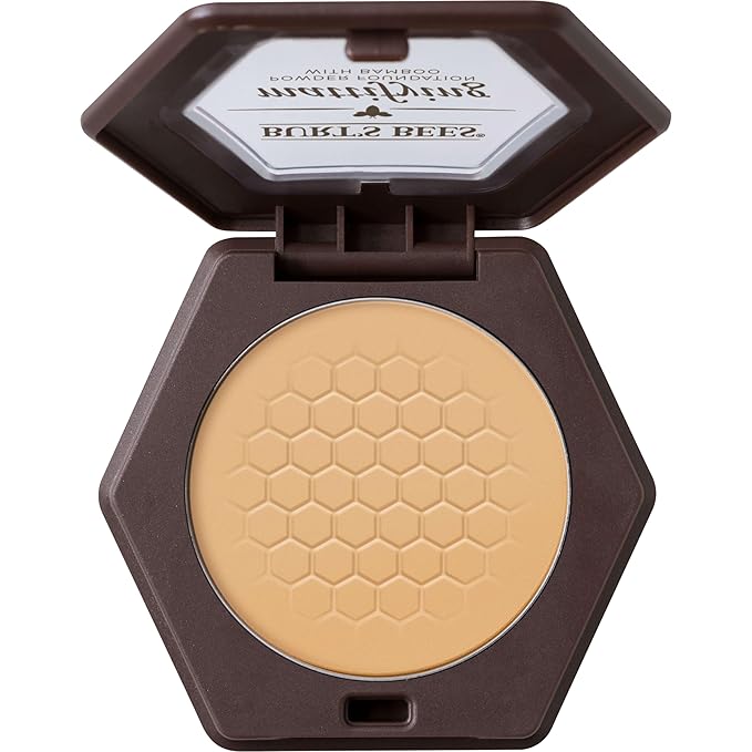 Burt’s Bees 100% Natural Origin Mattifying Powder Foundation, Bamboo, 0.3 Ounce, Packaging May Vary-Velvo Beauty