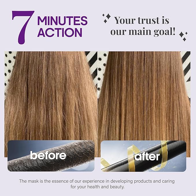 NUTRAHARMONY Hydrating Hair Mask for Dry, Frizzy & Damaged Hair – Deep Conditioning Keratin Treatment with Argan & Coconut Oils, Collagen & Biotin – Repairing, Anti-Frizz Hair Mask for Women, 10oz-Velvo Beauty