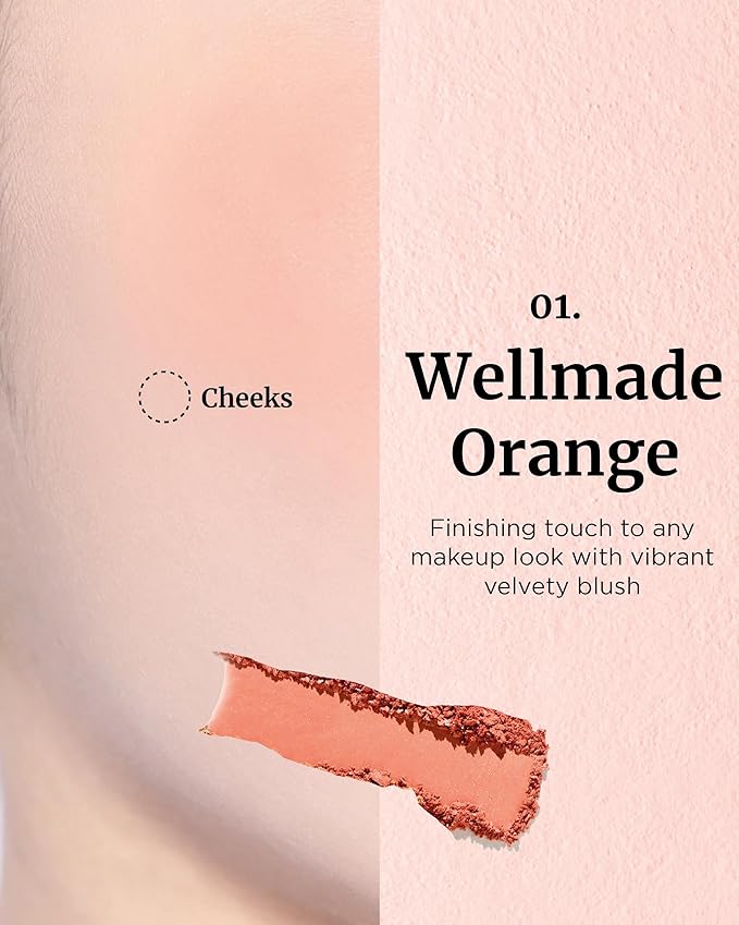 VDL Cheekstain Pastel Blush for Cheeks (Favorite Lavender, 0.2oz) - Lightweight, Velvet Powder Formula - Seamless, Long-Lasting, Natural-Looking Glow | Korean Makeup-Velvo Beauty