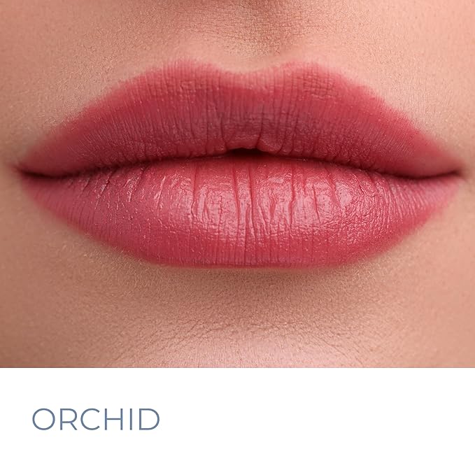 Tinted Lip Balm. Moisturizing Sheer, Buildable Lip Color with Hyaluronic Acid, Vitamin E and Rich Oil, Perfect Revitalizer for Chapped Lips. Beauty Plumper Moisturizer 0.21oz- Orchid-Velvo Beauty