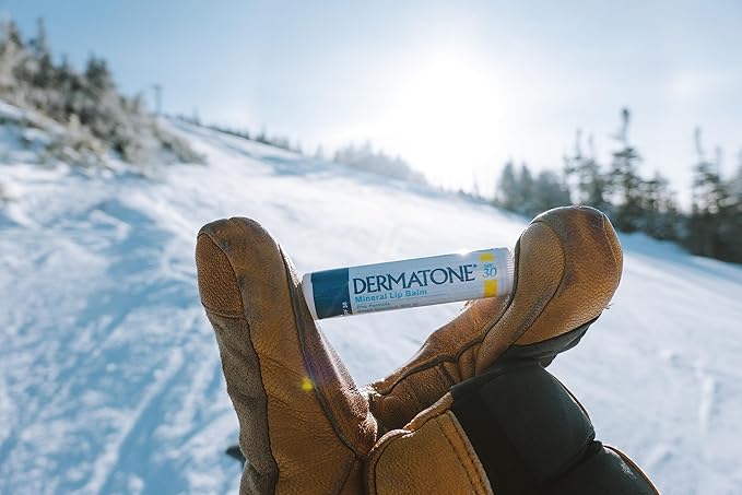 Dermatone Mineral Lip Balm SPF 30 | Moisturizing, Reef Safe, Oxybenzone Free | Broad Spectrum Sunburn Protection | Zinc Oxide Lip Sunscreen | Lip Balm with Sunscreen SPF 30 | 0.15 oz (3-Pack)-Velvo Beauty