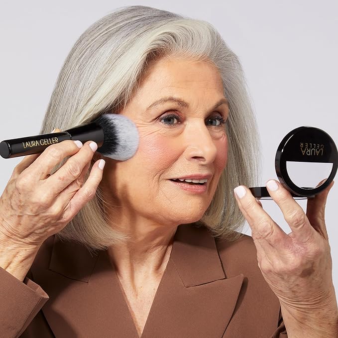 LAURA GELLER NEW YORK Bronze-n-Brighten Multipurpose Bronzer, Deep + Classic Bronzer Brush-Velvo Beauty