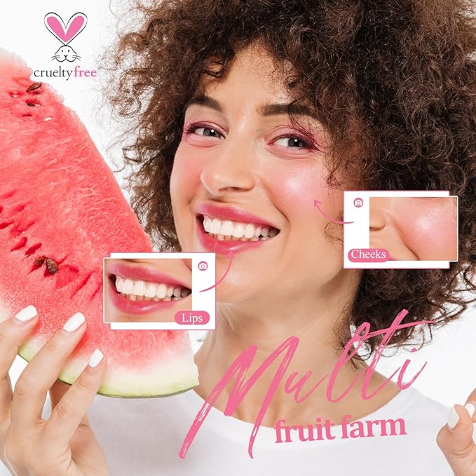 Lip Tint Stain Set, Korean Water Tint Lightweight Non-sticky, Waterproof Long Lasting Liquid Blush & Lip Stain, Transfer-Proof, Matte Finish Lip Color Makeup (fruit farm)-Velvo Beauty