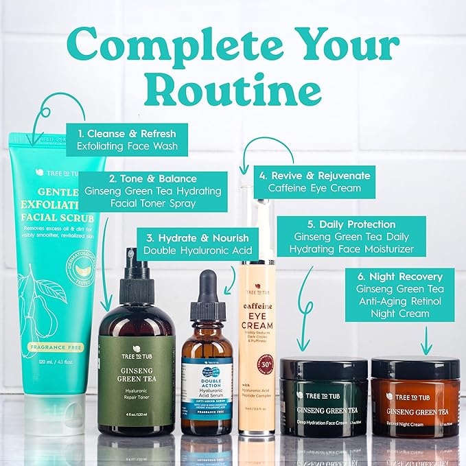 Tree To Tub Exfoliating Face Wash - Gentle Facial Exfoliator & Face Scrub w/Salicylic Acid for Glowing Skin - Non-Irritating Exfoliant to Remove Buildup & Refine Texture - For All Skin Types-Velvo Beauty