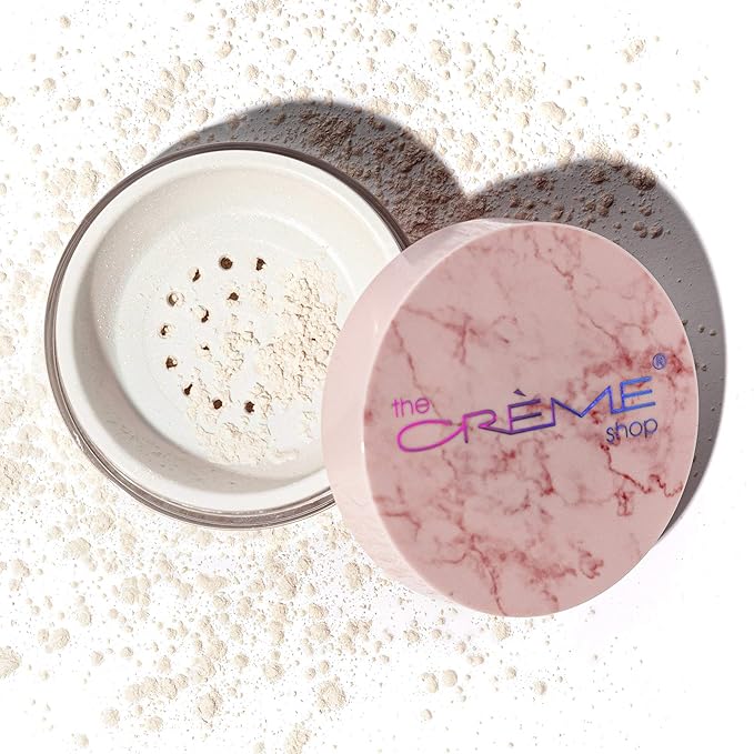 The Crème Shop | Rose Quartz Illuminating Face Makeup Setting Powder-Velvo Beauty