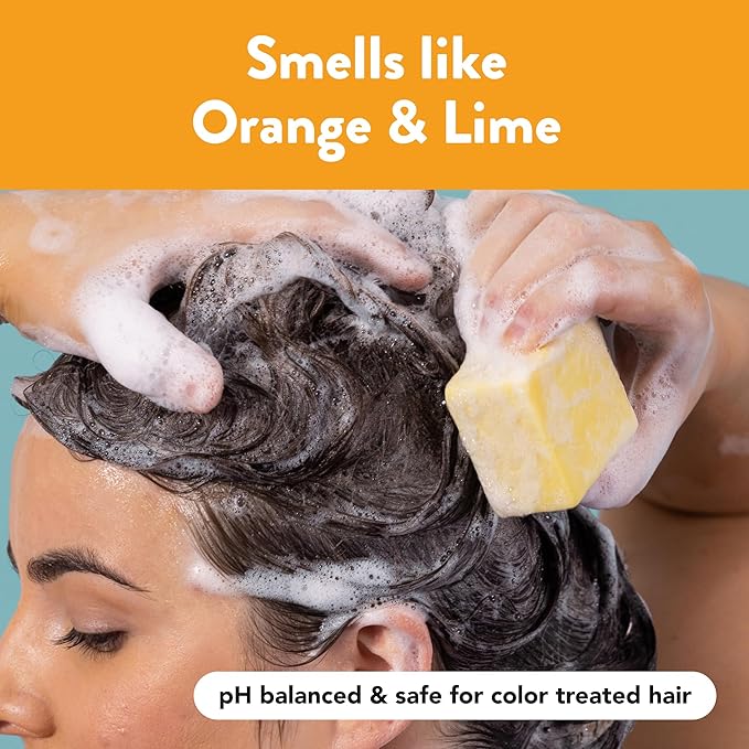 Ethique St Clements -Clarifying Solid Shampoo Bar for Oily Hair - Vegan, Eco-Friendly, Plastic-Free, Cruelty-Free, 3.88 oz (Pack of 1)-Velvo Beauty