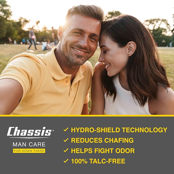 Chassis Gift Set with Flushable Foam, Premium Body Powder, and Shower Primer, Body Powder, Body Wash, and Flushable Wipe Alternative-Velvo Beauty