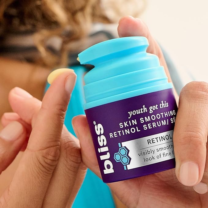 Bliss Retinol Serum Youth Got This Advanced Anti-Aging Formula - Reduces Fine Lines & Wrinkles - Dermatologist-Tested - Clinically Proven Results - Fragrance-Free & Vegan - 1 Fl Oz-Velvo Beauty