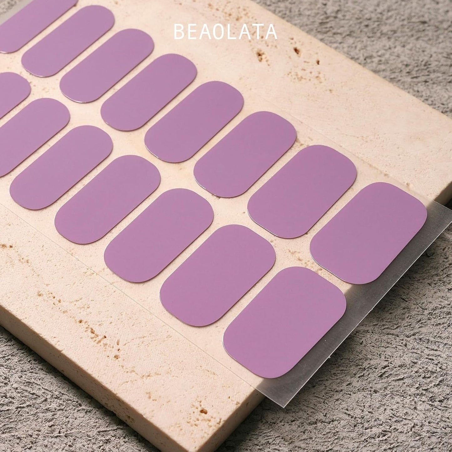 Nail Polish Strips, 32PCS Salon Quality Wraps, Long Lasting Gel Nail Stickers for Women Easy Apply& Remove (Twilight Purple Vine)-Velvo Beauty