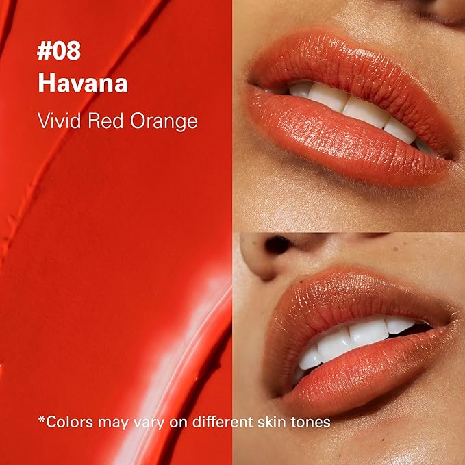 Melixir Vegan Lip Butter #08 Havana (+11 more colors), Deep Nourishing Tinted Lip Balm for Dry Lips, Bee-Free, Petrolatum-Free, Plant-Based, Hydrating for Cracked and Chapped Lips, Travel Essentials-Velvo Beauty