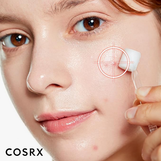COSRX AHA 2% BHA 2% Blemish Treatment Serum, 60+ Pure Cotton Balls, Quick & Easy Daily Spot Treatment, Blackheads & Whiteheads, Sebum Control, Paraben Free, Phthalates Free, Korean Skin Care-Velvo Beauty