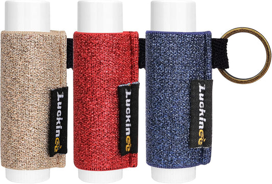 Lip Balm Keychain - Shinny Chapstick & Lipstick Holder - Tight Elastic Holder for Fat & Slim Lip Balms-Velvo Beauty