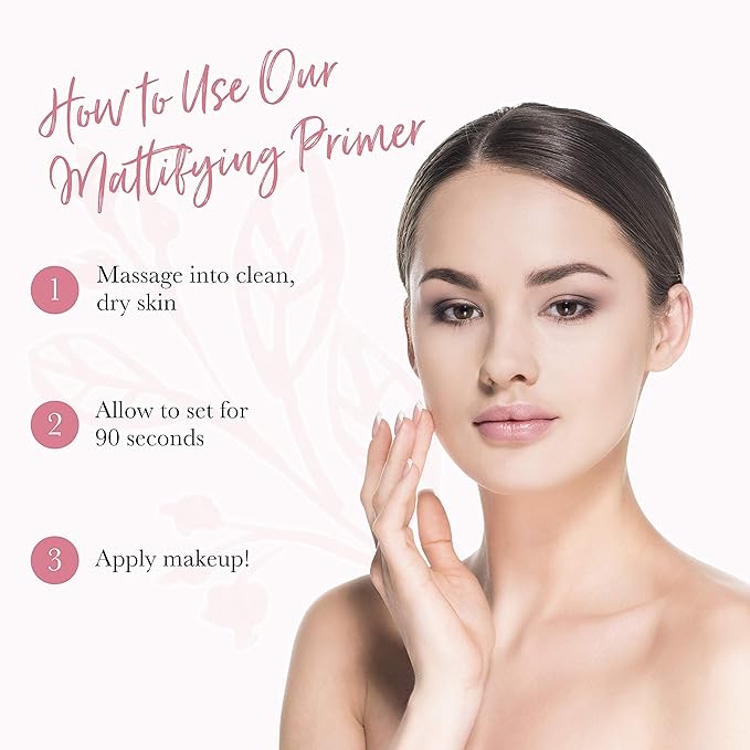 100% PURE Mattifying Face Primer Plumping Makeup Base & Moisturizer with Anti-Aging Seaweed Collagen - Long-Lasting Matte Pore Diminishing Cosmetics Prep, Flawless Smooth Skin Hydration - 1 oz-Velvo Beauty