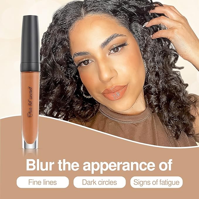 Frankie Rose Cosmetics Our Lil’ Secret Concealer – Sweat-Proof & Matte Under Eye Concealer, Long Lasting Concealer Full Coverage For Fine Lines, Dark Circles & Hide Imperfections - Truffle-Velvo Beauty