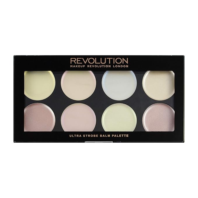 Makeup Revolution, Ultra, Strobe Balm Palette, 8 Shades, 12g-Velvo Beauty