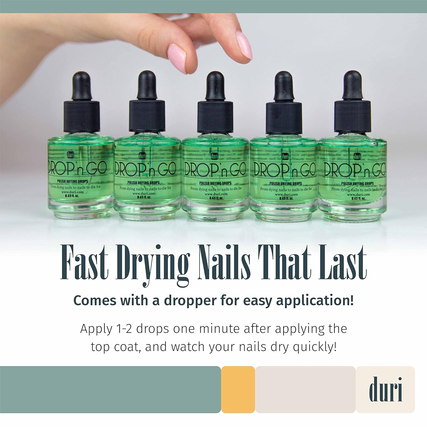 Duri Cosmetics, Drop'n Go Quick Dry Nail Drops (Drop'n Go (Pack of 2))-Velvo Beauty