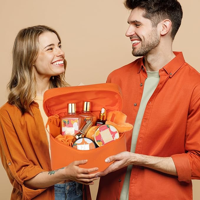 Mother's Day Gift for Mom - Luxury 20-Piece Tropical Spa Gift Set for Women, Bath & Body Care Kit with Shower Gel, Makeup Bag | Christmas, Valentine's, Birthday, Relaxation Gift for All Occasions-Velvo Beauty