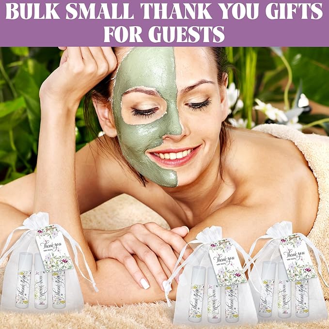50 Set Employee Appreciation Gifts Bulk Baby Shower Favors Lip Balms Bulk Thank You Gifts Wedding Bridal Shower Bachelorette Gifts Prizes for Guests Women Teacher Coworker Nurse(Wildflower)-Velvo Beauty