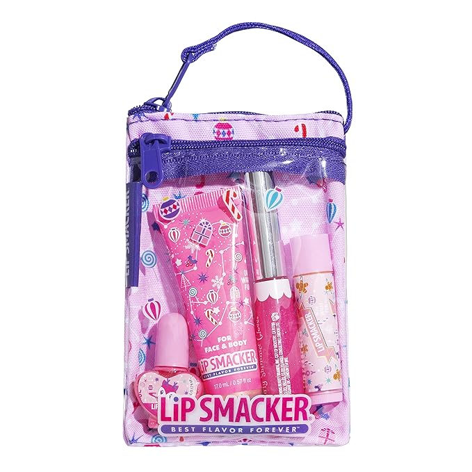 Lip Smacker Holiday Christmas Original & Best Glam Makeup Bag Makeup Set For Girls-Velvo Beauty