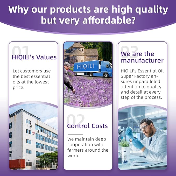 HIQILI 32 Fl Oz Lavender Essential Oil Pure, for Aromatherapy Diffuser, Hair, Includes Premium Quality Glass Dropper-32 Ounces-Velvo Beauty