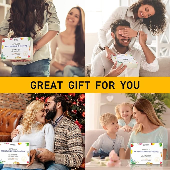 DMSKY 30 Pack Lip Balm, Natural Lip Balm Bulk with Vitamin E and Coconut Oil, Moisturizing Lip Balm for Chapped Lips-15 Flavors-Velvo Beauty