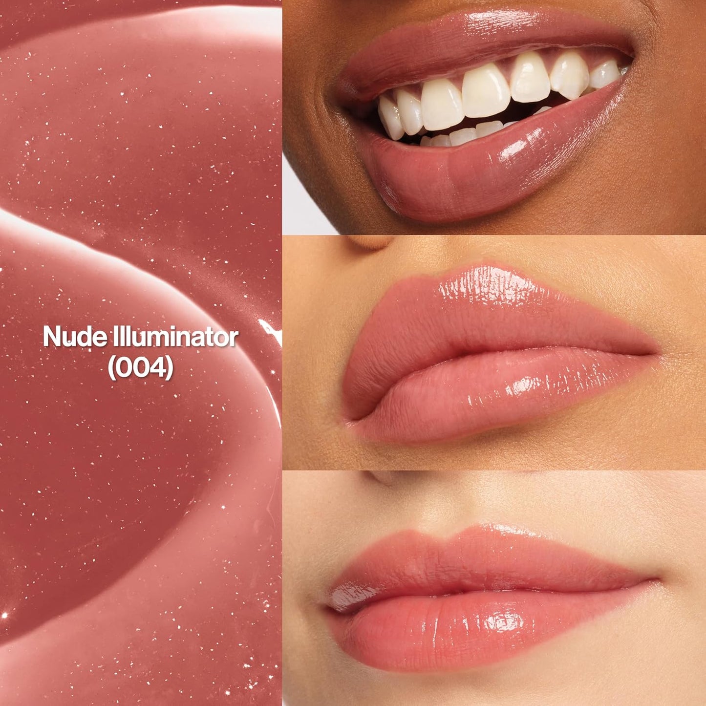 REVLON Super Lustrous Glass Shine Balm, Hydrating Tinted Lipstick, Sheer, Glossy Shiny Finish, 004 Nude Illuminator, 0.11 oz-Velvo Beauty