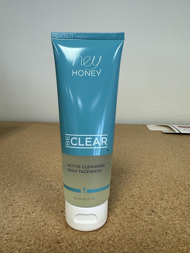 Hey Honey Skincare Be Clear Acne Routine | Daily Active Cleansing Face Wash | Youth & Young Adults, Blemishes Prone | Propolis & Gentle Exfoliating Acids | Fast & Long Lasting Oil Control | 5 fl oz-Velvo Beauty