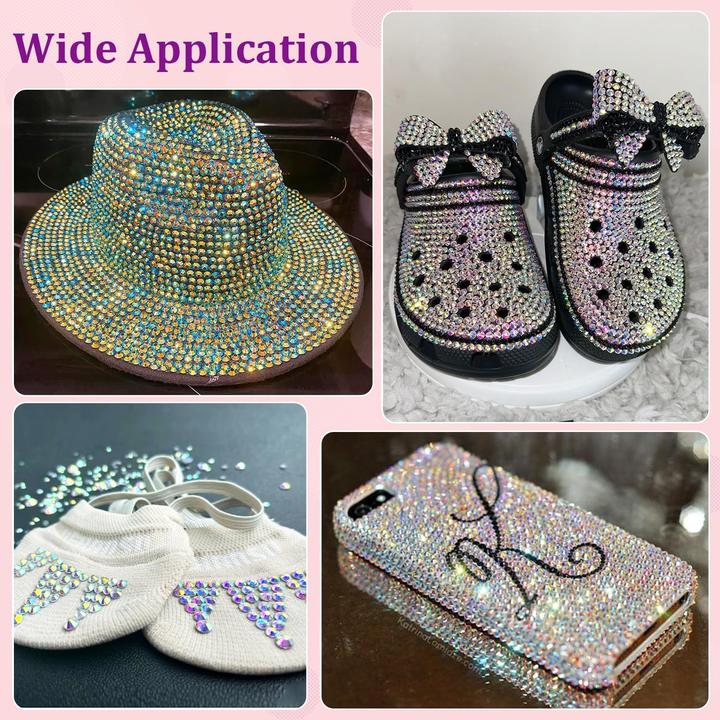 30000Pcs Resin Rhinestones for Bedazzling with Tweezers, AB Rhinestones for Crafting with B7000 Jewelry Glue for DIY Crafts Clothing Tumblers Shoes Fabric Nail Art-Velvo Beauty