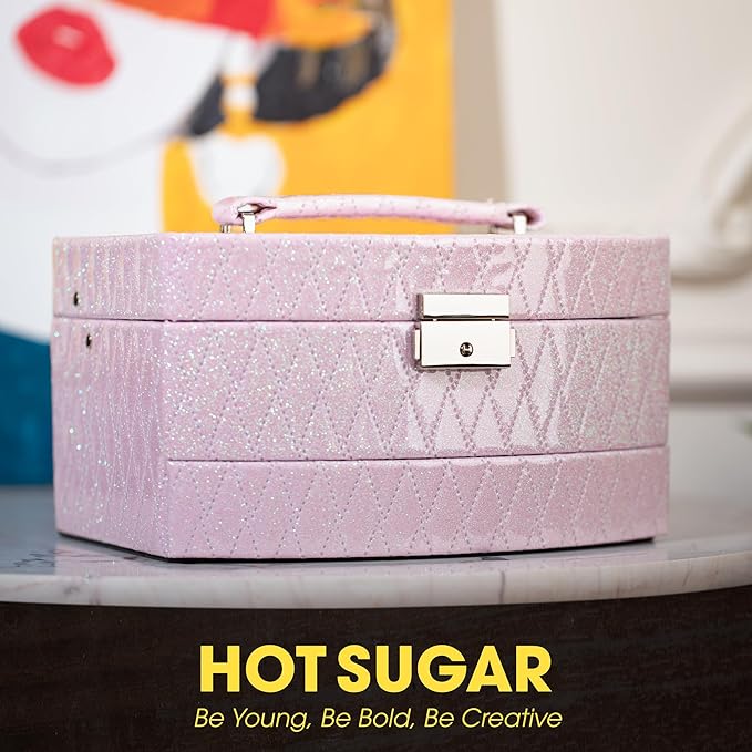 Hot Sugar Girls Makeup Kit for Birthday Gift, All in One Beginner Makeup Kit for Women Full Kit, Christmas Makeup Set for Teens 10 12 13 16 Includes Real Cosmetics and Makeup Tools (PINK)-Velvo Beauty