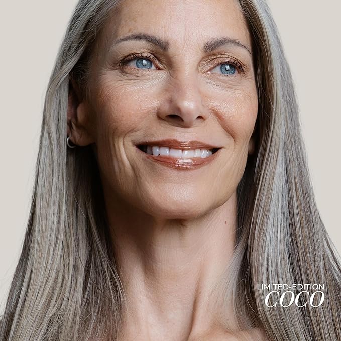 FITGLOW Beauty Lip Colour Serum | Hydrating Lip Gloss | Plumping Anti-Aging Lip Treatment | Natural Shine with Pomegranate Sterols & Collagen | Buildable Color for Dry Chapped Lips | Coco - 10g-Velvo Beauty