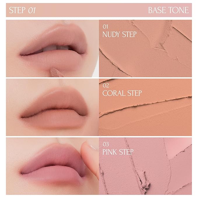 Tie Up Cover Tint - Waterproof & Long Lasting Lip Stain for Women - Korean Base Nude Tint Stick - Kbeauty Matte Gloss - Mood Color Changing (06 COLDISH MAUVE, 0.2 Fl oz)-Velvo Beauty