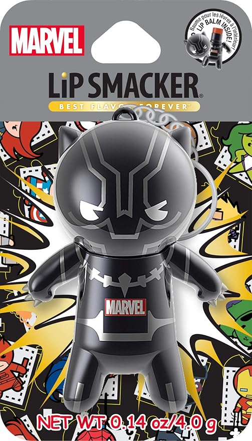 Lip Smacker Marvel, keychain, lip balm for kids - Black Panther-Velvo Beauty