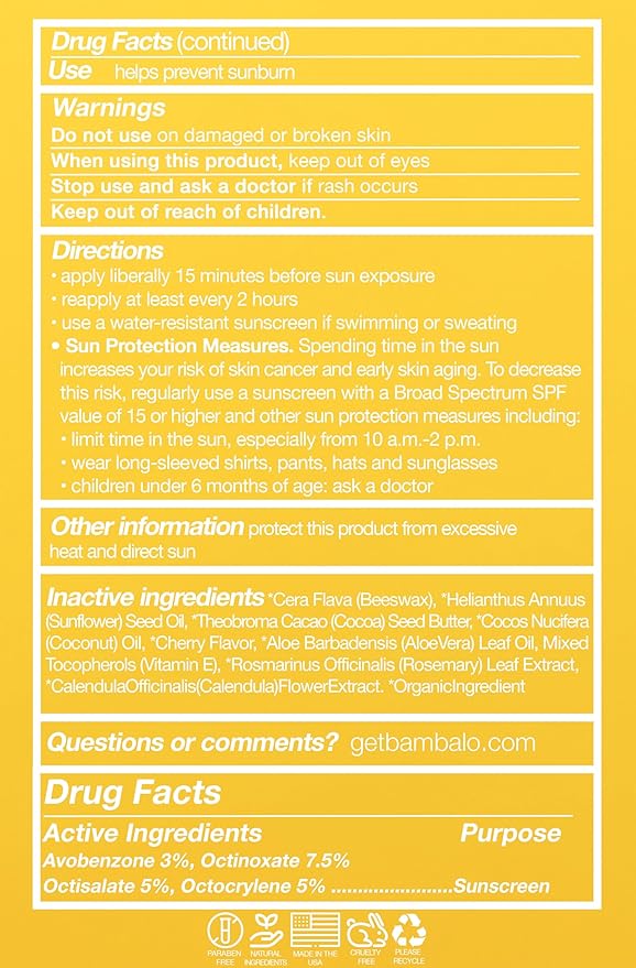 4-Pack Cherry SPF 15 Lip Balm - Organic Ingredients, Broad Spectrum UVA/UVB Protection - Hydrating & Moisturizing, USA Made-Velvo Beauty