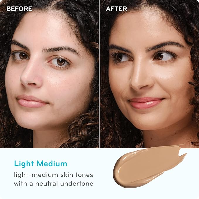 pūrlisse Perfect Glow BB Cream with SPF 30 - Matte Meets Dewy Finish - Enriched with Goji & Hawthorn Berry to Help Improve Skin Texture & Radiance - Light Medium (1.4 oz)-Velvo Beauty