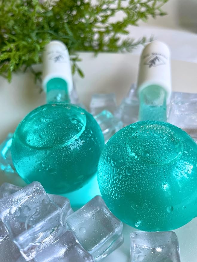 Ice Globes for Face - 2 Pack Cryo Globes for Face, Neck, & Eyes - Skin Care Tools for Dark Circles, Wrinkles, & Collagen Production - Facial Globes for Daily Beauty Routines-Velvo Beauty