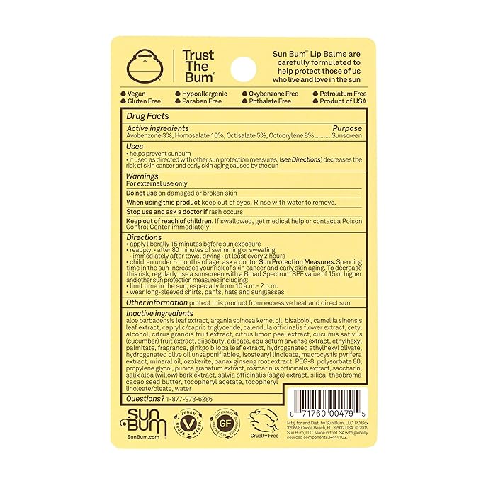 Sun Bum SPF 30 Sunscreen Lip Balm | Vegan and Cruelty Free Broad Spectrum UVA/UVB Lip Care with Aloe and Vitamin E for Moisturized Lips | Variety Pack |.15 oz-Velvo Beauty