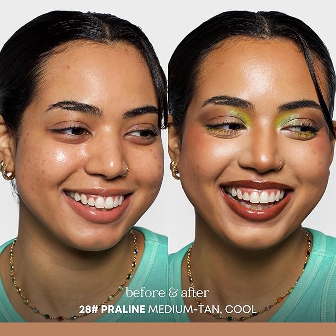 Natural Glow Foundation - Light to Medium Coverage Cushion Foundation Makeup with Hyaluronic Acid & Tea Tree Extract - Vegan & Cruelty-Free Cream Foundation - K Beauty - 15g/0.52oz - Praline-Velvo Beauty