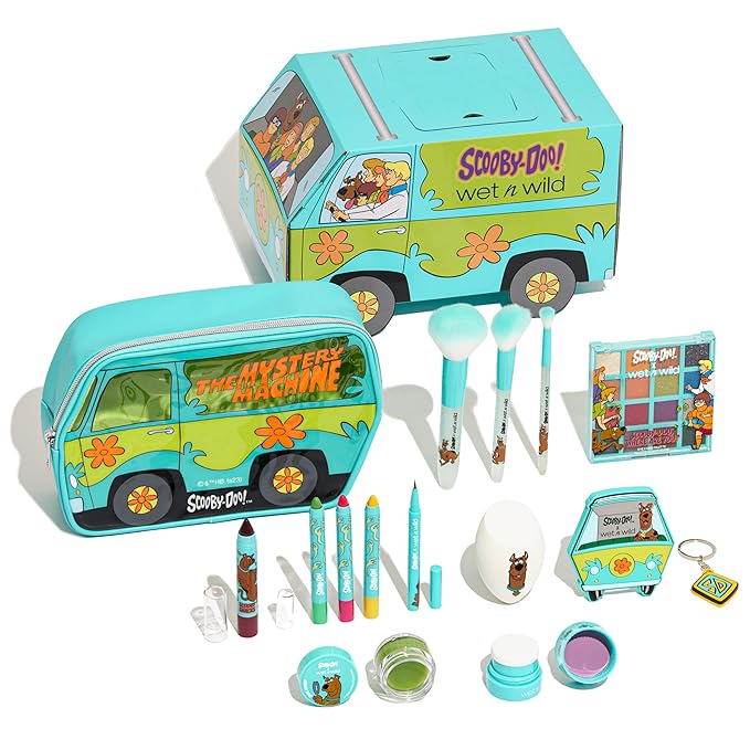 wet n wild Scooby Doo Limited Edition PR Box - Makeup Set with Versatile Brushes, Buildable & Blendable Palettes, Vibrant Colors, & Lip Glosses for Unique Looks, Cruelty-Free & Vegan-Velvo Beauty