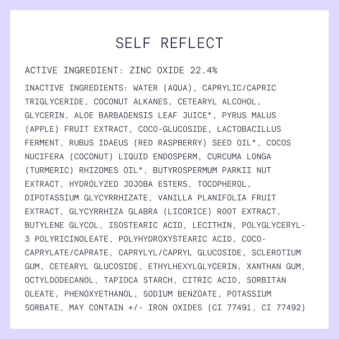 Kinship Zinc Oxide Mineral Sunscreen for Face Self Reflect SPF 32 | Vegan, Reef Safe, Non Toxic Eczema Sunscreen for Sensitive Skin | Sunblock Face Moisturizer with SPF (1.75 oz)-Velvo Beauty