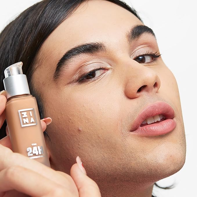 3INA The 24H Foundation 641-24H Long-Wearing Formula - Medium To High Buildable Coverage - Smooth Matte Finish - Expanded Shade Selection - Waterproof, Cruelty Free, Vegan Makeup - 1.01 Oz-Velvo Beauty