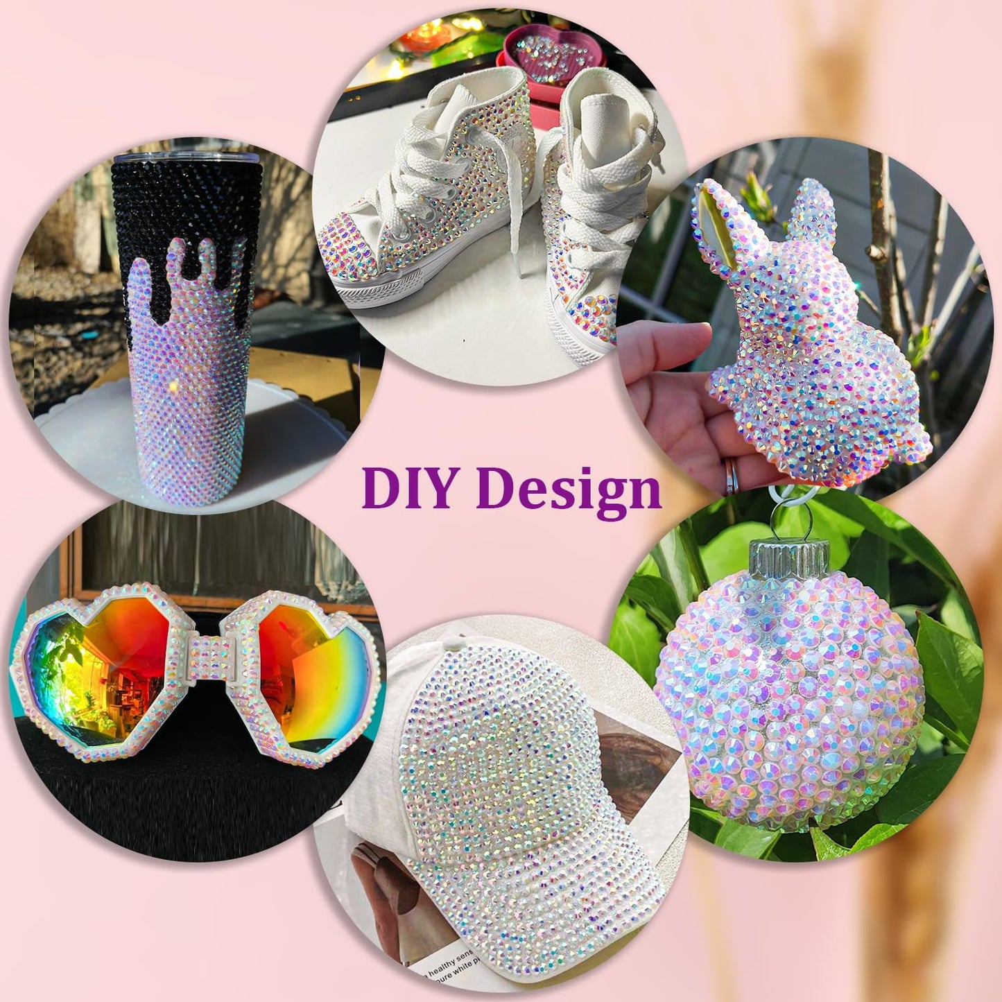 25000Pcs Resin Jelly Rhinestones for Crafting, White AB 2-6mm Mixed Sizes Non Hotfix Flatback Gems, Bedazzling Crystal for DIY Crafts Clothing Tumblers Mugs Shoes Fabric Nail Art-Velvo Beauty