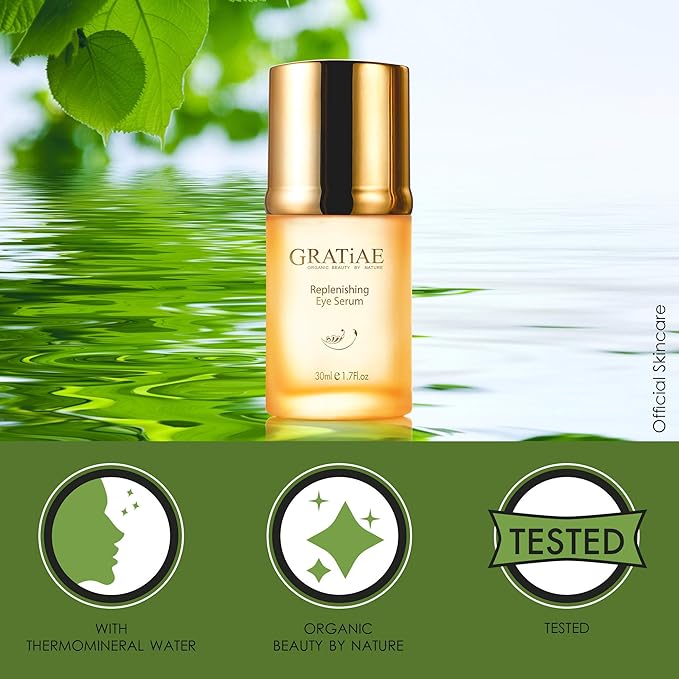 Gratiae Organics Replenishing Eye Serum, 1.02 Ounce-Velvo Beauty