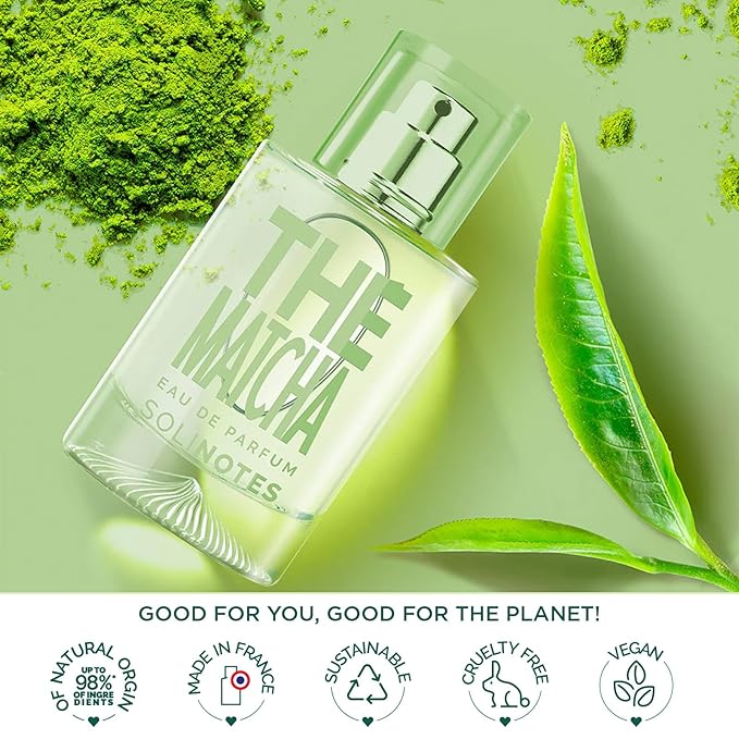 SOLINOTES Matcha Tea Perfume for Women - Eau De Parfum | Delicate Floral and Soothing Scent - Made in France - Vegan - 1.7 fl.oz-Velvo Beauty