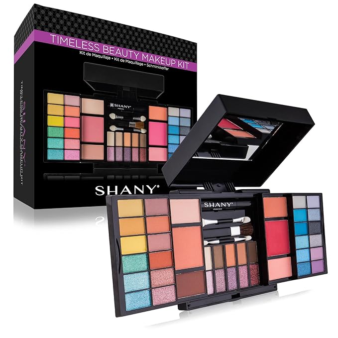 SHANY Timeless Beauty Makeup Kit - 36 Eye Shadow colors, 6 Blushes, Mini Mascara, and Applicators-Velvo Beauty