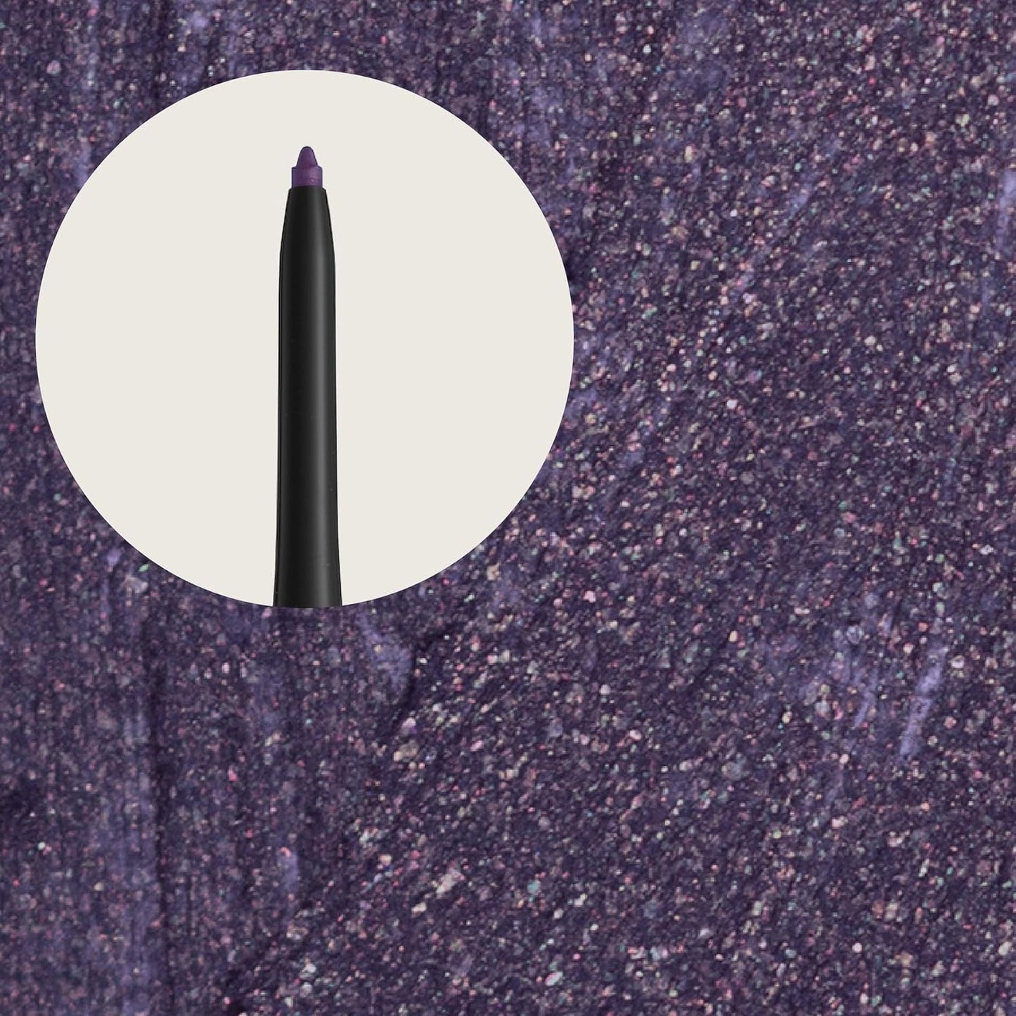 Hypoallergenic Waterproof Eyeliner - Fragrance Free Metallic Eye liner - Vegan and Cruelty Free Eye Pencil - Eyeliner Pencil for Sensitive Eyes (Purple Space)-Velvo Beauty