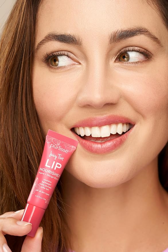 Purlisse Juicy Tint Lip Nourisher - Tinted Lip Moisturizer (Berry Shine)-Velvo Beauty