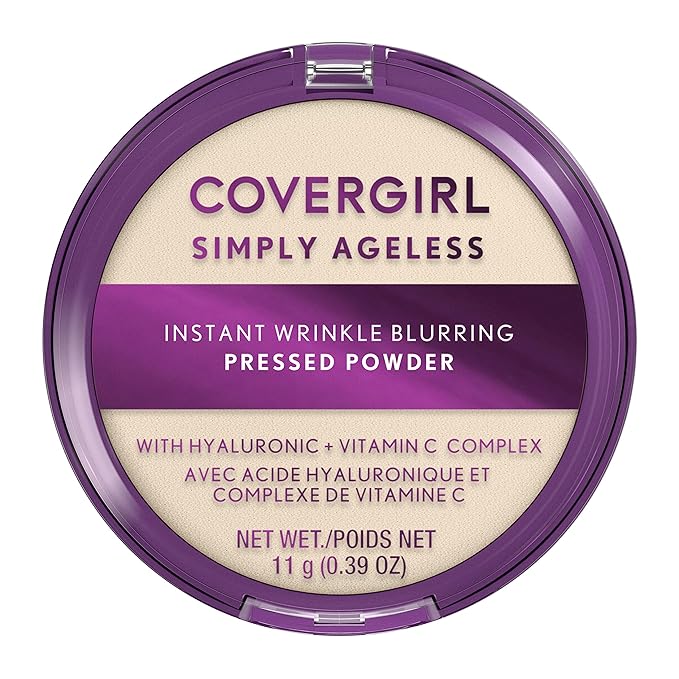 Covergirl Simply Ageless Instant Wrinkle Blurring Pressed Powder, Translucent, 0.39 Oz.-Velvo Beauty